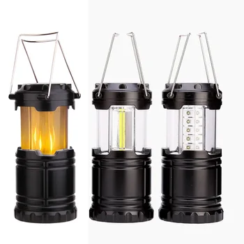 Лампа для палатки Мини-COB СВЕТОДИОДНЫЙ портативный фонарь телескопическая лампа для кемпинга Водонепроницаемое аварийное освещение с питанием от рабочей лампы 3 * AAA