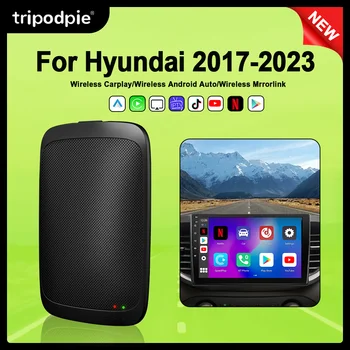 Tripodpie Carplay Ai Box Netflix IPTV Беспроводной Адаптер Carplay Android Auto Для Hyundai Tucson Veloster Ioniq Venue i10 i30