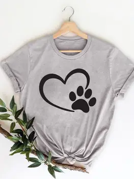 Pet Lovely Cat Трендовый стиль 90-х, футболки с принтом, Одежда, женская футболка, Короткий рукав, Женская повседневная модная женская футболка с рисунком