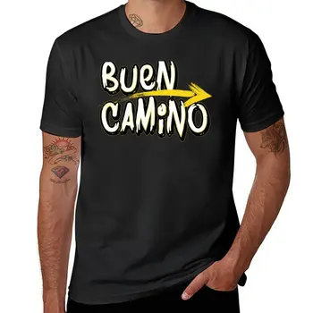 Новая футболка Buen Camino, Эстетическая одежда, футболка с коротким рукавом, быстросохнущая футболка, футболки для мужчин, хлопок
