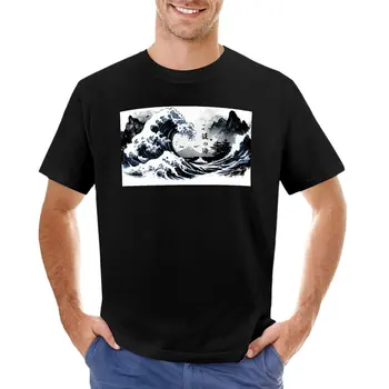 Футболка Nami no Umi, графическая футболка, эстетическая одежда, мужские графические футболки в комплекте