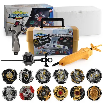 Портативный Набор Инструментов Beyblade Burst Gyro Gold Edition Коробка Для Хранения 12ШТ ToysStadium Battle