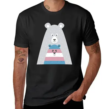 Новая футболка Mama Bear Transgender Protect для трансгендерных детей, летние топы, футболки для тяжеловесов, футболки для мужчин из хлопка