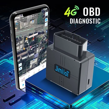 JIMIIOT OBDII Mini GPS Automotivo Locator VL502 LTE Bluetooth Бортовая Диагностика Автосигнализации Устройство Отслеживания местоположения в режиме реального времени