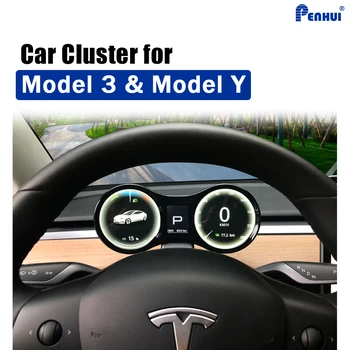 Приборная панель для автомобилей Tesla Model 3/Model Y, дисплей, измерительный прибор, ЖК-цифровой экран