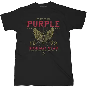 Темно-фиолетовая футболка унисекс: Highway Star