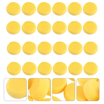Желтая круглая кисть для бисквита для торта, многоцелевые акварельные губки, детские поделки