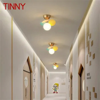 Потолочный светильник TINNY Nordic LED Macaroon Современная лампа для коридора и спальни в помещении 110-220 Вольт Светильники