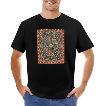 Винтажный антикварный персидский ковер, футболка с рисунком волшебного восточного ковра, забавная футболка, черная футболка, простые белые футболки, мужские