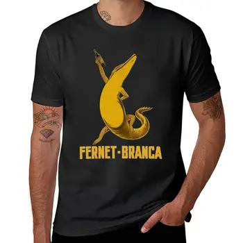 Новая футболка с крокодилом Fernet Branca, новая версия футболки для мальчиков, белые футболки, одежда для мужчин