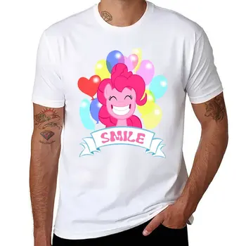 Новая футболка Pinkie Pie - Smile balloons, забавная футболка, футболка с аниме, футболки для мужчин, хлопок