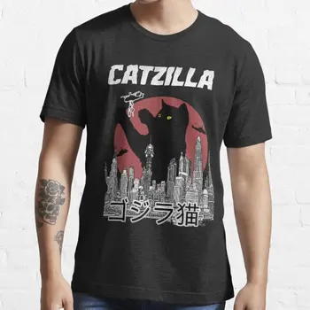Catzilla vintage 2023 новая модная футболка для спортивного досуга С коротким рукавом