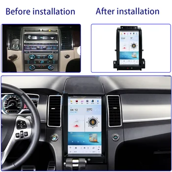 Автомобильный GPS-навигатор DVD-плеер Вертикальный Dcreen для Ford Taurus 2011-2016 Автомобильный GPS-радиоприемник IPS Мультимедийный плеер Головное устройство 2 DIN