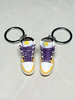 3D Мини-брелок для кроссовок Брелок для мобильного Телефона Баскетбольная Обувь Брелок Для ключей Сумка Автомобильный Брелок Креативный Эстетичный Подарок для Мальчика
