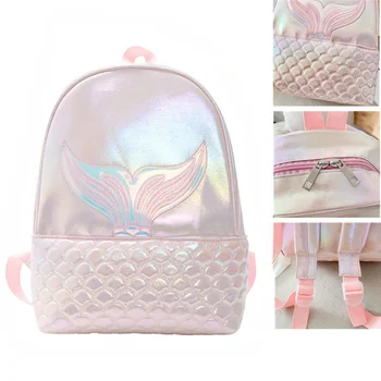 Новая модная сумка для книг, школьная сумка для студентов кампуса, дорожный рюкзак для девочек с рыбьим хвостом, сумка для хранения для отдыха