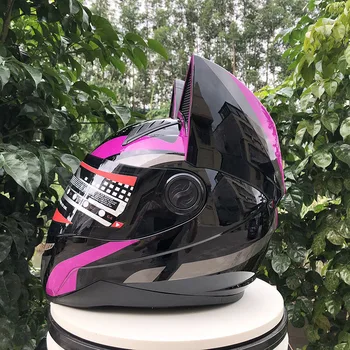Новое поступление мотоциклетного шлема с полным лицом Lovely Cat Helmet Мотоциклетный шлем casco модульный шлем бренда NITRINOS