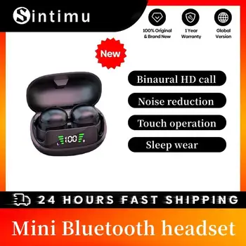 Мини Bluetooth наушники с качеством звука HiFi Технология шумоподавления при звонках HD Сенсорное управление Водонепроницаемые наушники для сна