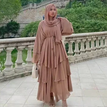 Аман Абая мусульманские женщины Исламская одежда Молитвенный халат Афганское лоскутное шифоновое платье-кардиган женский халат платье костюм