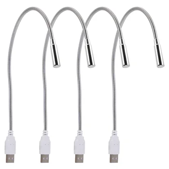 4 Шт USB подсветка клавиатуры Компьютерные Аксессуары Atmosphere Night Металлическая лампа из алюминиевого сплава