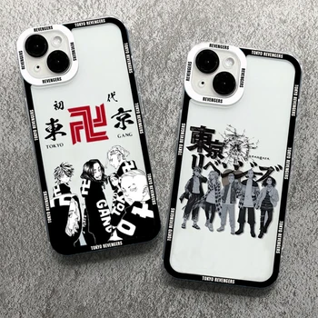 Tokyo Revengers Чехол Для Телефона iPhone 14 13 12 11 Pro Max Mini XS X XR SE 7 8 Plus Чехол Прозрачный Аниме Чехол Fundas