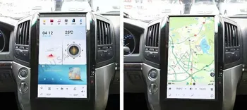 Android 12,0 Автомобильный Мультимедийный Радиоприемник Для Toyota Land Cruiser 200 LC200 2008-2015 Авторадио Видеоплеер Tesla Экран GPS Навигация