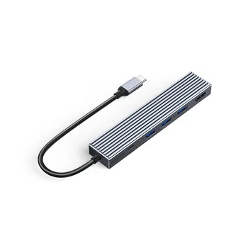 Концентратор ORICO Type-C 5 в 1, Многопортовый Адаптер USB3.2GEN2, Быстрая Передача, Эффективное Рассеивание тепла для Ноутбука, EHF-3U1CH