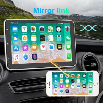 Автомобильный мультимедийный видеоплеер 1Din Android 10 дюймов, Универсальная автомобильная стереосистема, радио GPS IOS/Android mirror link для Nissan Hyundai Kia