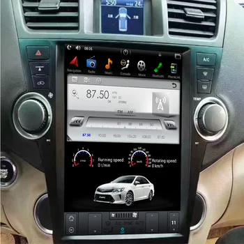 12,1-Дюймовый Автомобильный Стерео Android Tesla Для Toyota Highlander Kluger 2009-2013 Головное Устройство GPS-Навигация С Carplay JBL DSP WIFI 4G