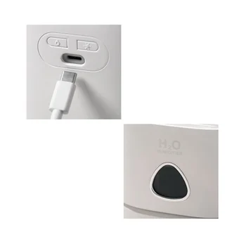 Портативный Мини-диффузор, USB-Увлажнитель воздуха, Масляный Ночник, Распылитель холодного Тумана, Подарок Черный