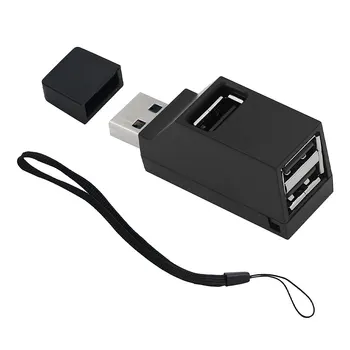 USB-концентратор с 3 портами, USB 2.0 с несколькими USB-Разветвителями, Расширитель USB-портов для Ноутбука, ПК, Флэш-накопителя, Принтера, Камеры, клавиатуры, Мыши
