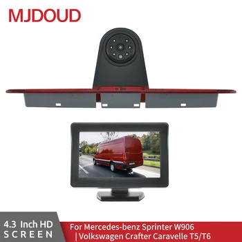 MJDOUD Камера Заднего Вида Стоп-сигнал 4,3-Дюймовый Монитор Для Mercedes-benz Sprinter W906|Volkswagen Crafter Caravelle T5/T6
