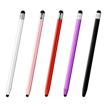 Емкостный стилус 2 в 1 с резиновыми наконечниками, стилус-карандаш для iPhone Android устройства