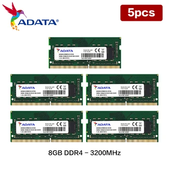 5 шт./лот 100% Оригинальная Память Ноутбука AData DDR4 8 ГБ 2666 МГц ram 8 ГБ 3200 МГц SO-DIMM Компьютерная Оперативная Память ddr4 Для ноутбука