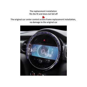 Декоративная рамка экрана центральной консоли MINI Cooper F55 F56 для крышки центрального пульта управления автомобилем Mini F57 2014-2022 8,8 Дюйма