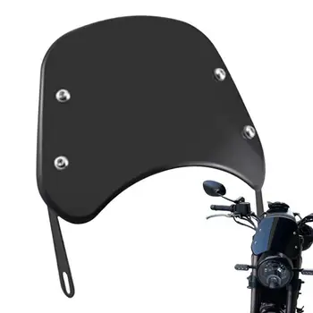 Ветровые стекла для мотоциклов Ветроотражатель лобового стекла мотоцикла Подходит для фар от 5 до 7 дюймов Модификации мотоцикла