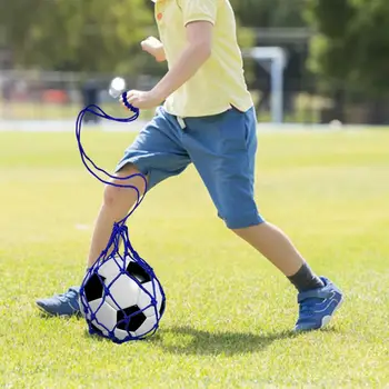 Футбольное тренировочное оборудование Эффективный тренажер для одиночного удара по футболу для молодежи и взрослых Прочная нейлоновая сетка для тренировки навыков игры в футбол