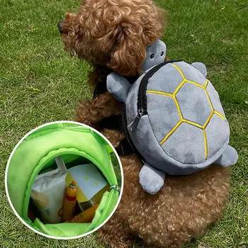 Рюкзак для домашних животных, очаровательные переноски для домашних животных, рюкзаки для собак в форме черепахи с быстросъемной пряжкой, сумка для закусок для удобного путешествия