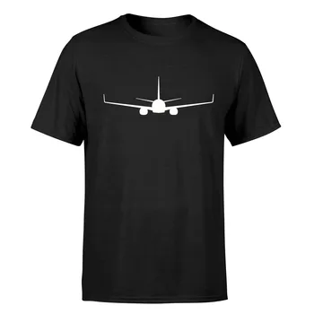 Новые мужские футболки с принтом Boeing 737-800, хлопковые летние мужские и женские футболки высшего качества