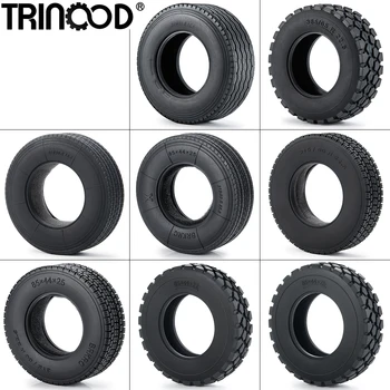 TRINOOD 4 шт. Резиновые шины с поролоновыми вставками для 1/14-го масштаба Tamiya Trucks, Запчасти для грузовых тягачей Tamiya Trucks