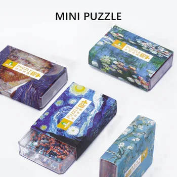 150шт Трубчатые мини-картонные пазлы-головоломки, игра в спичечный коробок, игрушки для детей, обучающие развивающие игры-головоломки для сборки игрушек