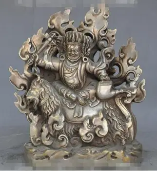 тибет тибетский буддизм серебряный будда Махакала бог Тантра поездка статуя овцы зверя