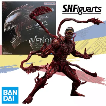 Bandai Original S.H.Figuarts SHF Dragon Venom 2 Let ThereBe Carnage Клетус Касади Аниме Фигурка Готовая Модель Игрушки Подарки