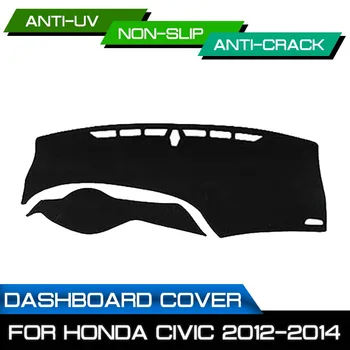 Коврик для приборной панели автомобиля, грязный, нескользящий для Honda Civic 2012 2013 2014, коврик для приборной панели, наклейка с защитой от ультрафиолета