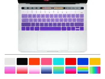 Радужная панда-ежик Силиконовый чехол для клавиатуры для нового MacBook Pro 13 15 Retina 2016 с сенсорной панелью A1706 A1707