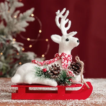 Рождественская кукла Рождественский снеговик лось украшения для рождественской елки Игрушки Рождественские фигурки 2022 Новогодний Рождественский подарок для ребенка