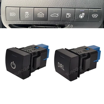 Автомобильные светодиодные ключевые прожекторы BSM DRL Аккумуляторный блок питания Вентилятор рулевого колеса Кнопка включения парковочного радара для Toyota RAV4 2020