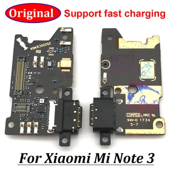 10 шт./лот, USB-порт для зарядки, док-станция для микрофона, гибкий кабель для Xiaomi Mi Note Note3, замена запасных частей