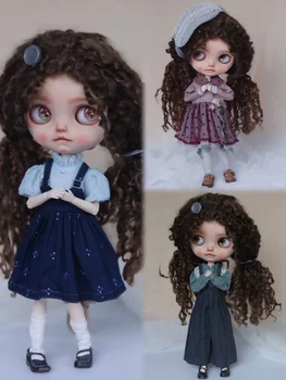 Предпродажная кастомизированная кукла DIY Nude blyth doll Лысая кукла с париком
